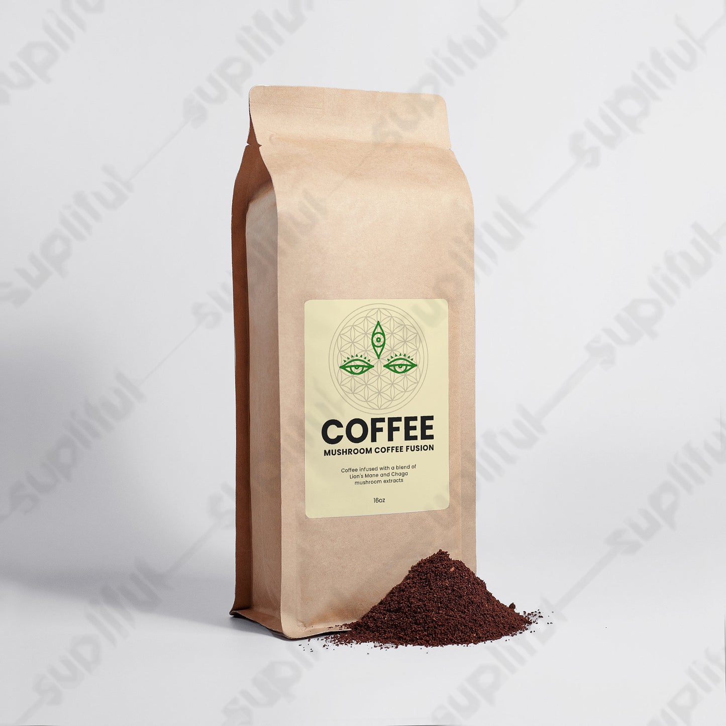 Mushroom Coffee Fusion - Lion’s Mane & Chaga 16oz