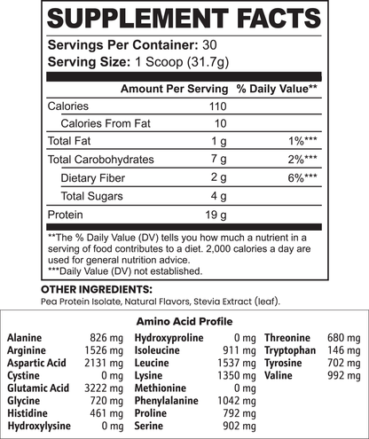 Vegan Pea Protein Isolate (Chocolate)